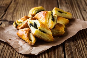 Receta Saquitos de hojaldre con ricotta y espinacas