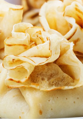 Receta Saquitos de crepe con radicchio y taleggio