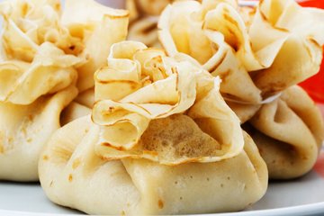 Receta Saquitos de crepe con radicchio y taleggio