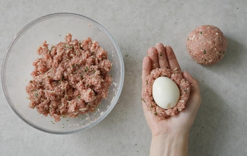 Scotch eggs: paso 2
