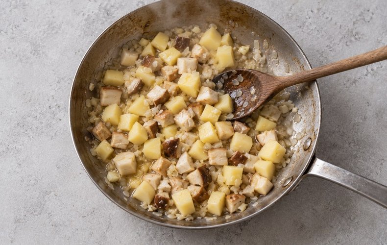 Sopa de boletus: paso 3