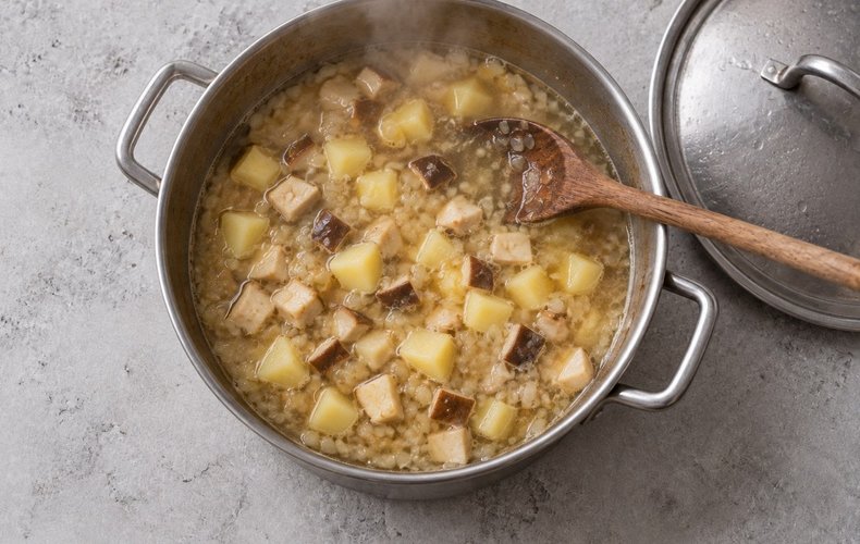 Sopa de boletus: paso 4