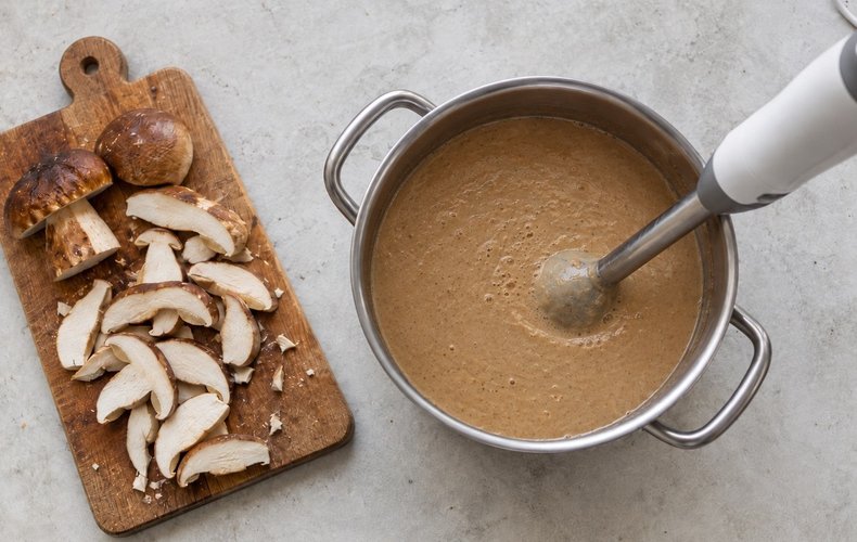 Sopa de boletus: paso 5