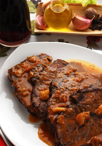 Receta Stracotto (estofado de ternera al vino tinto)