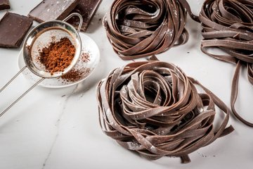 Receta Tagliatelle de cacao caseras