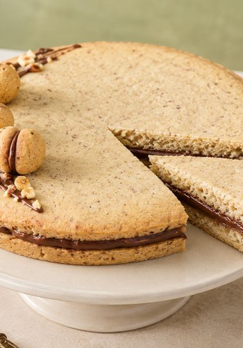 Receta Tarta baci di dama de avellanas