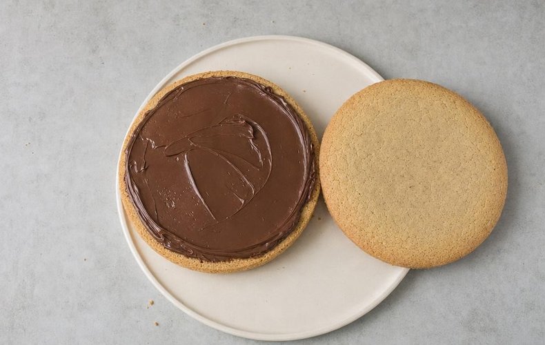 Tarta baci di dama de avellanas: paso 9