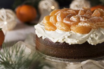 Receta Tarta de almendras y mandarinas