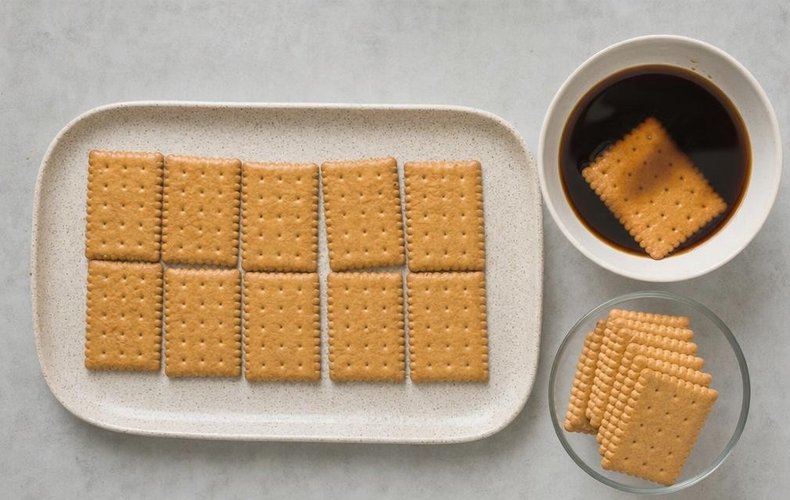Tarta mattonella de galletas al café: paso 4