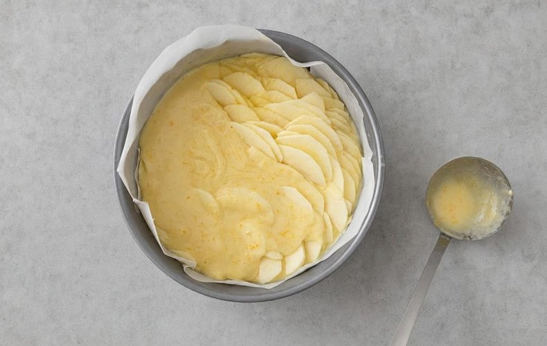 Tarta de mil capas de manzana y almendras: paso 4