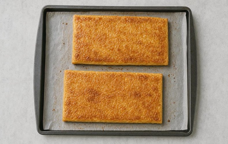 Tarta milhojas con crema de turrón: paso 5
