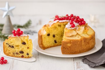 Receta Tarta panettone con manzanas