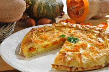 Receta Tarta salada de calabaza y speck