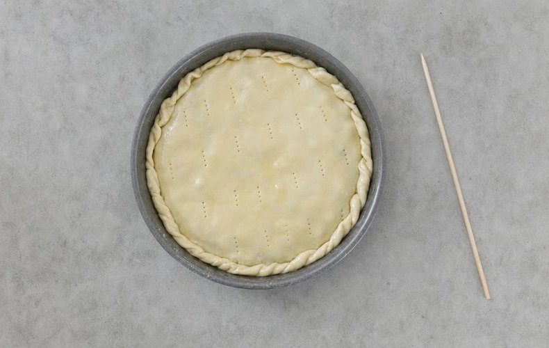 Tarta salada de acelgas y ricotta: paso 4