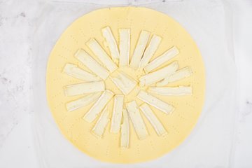 Preparación de la tarta salada rápida