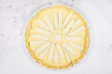 Preparación de la tarta salada rápida