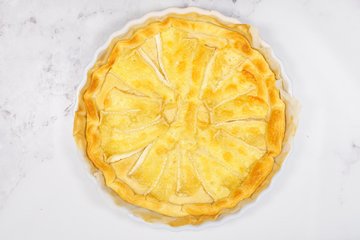 Preparación de la tarta salada rápida