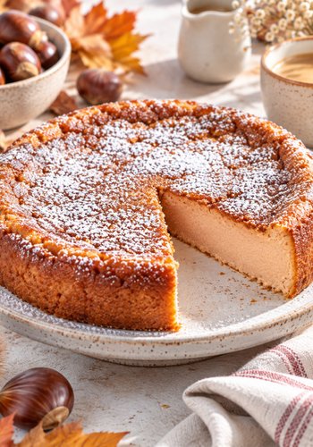 Receta Tarta tierna de castañas