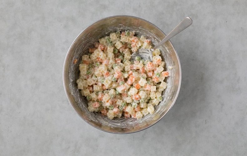Tartaletas de ensaladilla rusa: paso 7