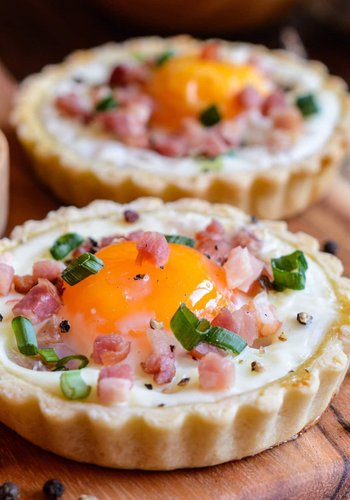 Receta Tartaletas saladas de huevo y jamón cocido