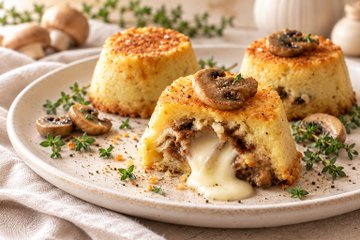Receta Timbal de patata y champiñones