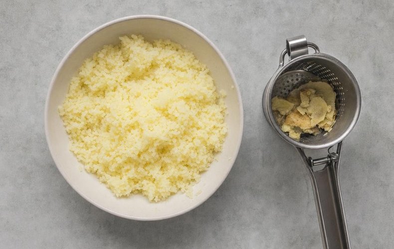 Timbal de patata y champiñones: paso 2