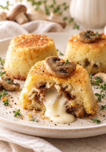 Receta Timbal de patata y champiñones