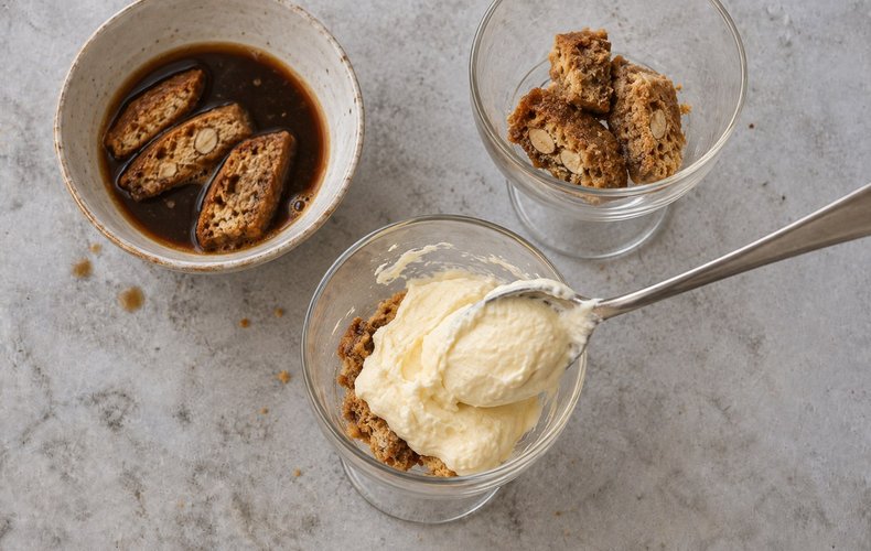 Tiramisú con cantucci: paso 5