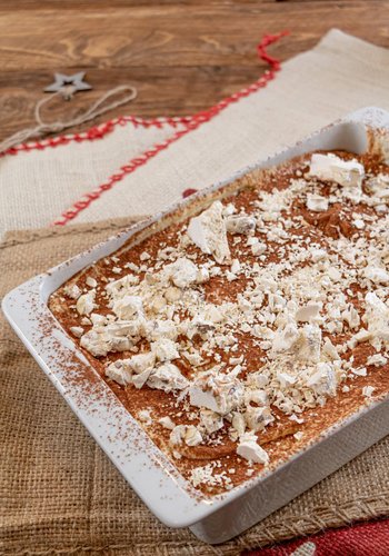 Receta Tiramisú de turrón de Navidad