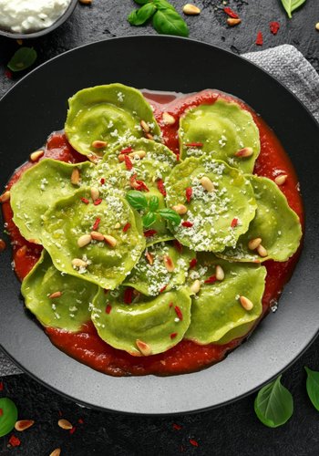 Receta Tortelli verdes con ricotta y parmesano