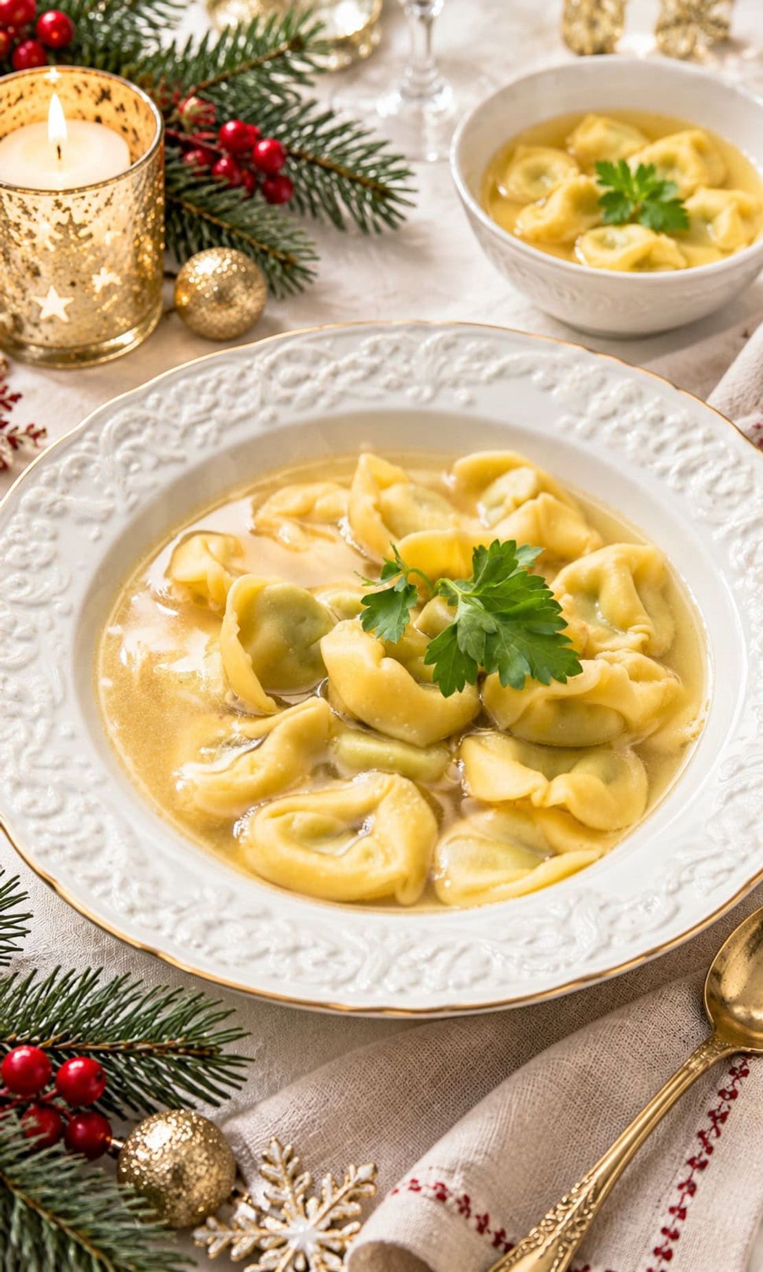 Tortellini en caldo