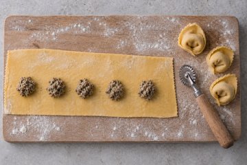 Tortelloni de setas: paso 3