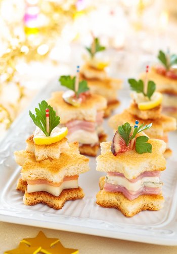 Receta Tostas estrella de Navidad