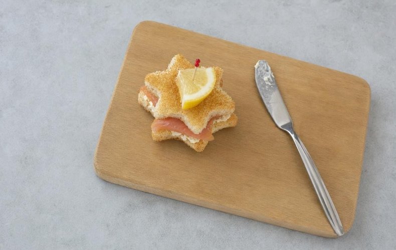 Tostas estrella de Navidad: paso 3