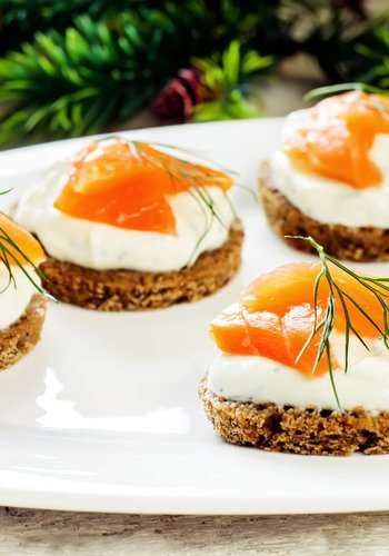 Receta Tostas de salmón ahumado