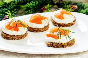 Receta Tostas de salmón ahumado