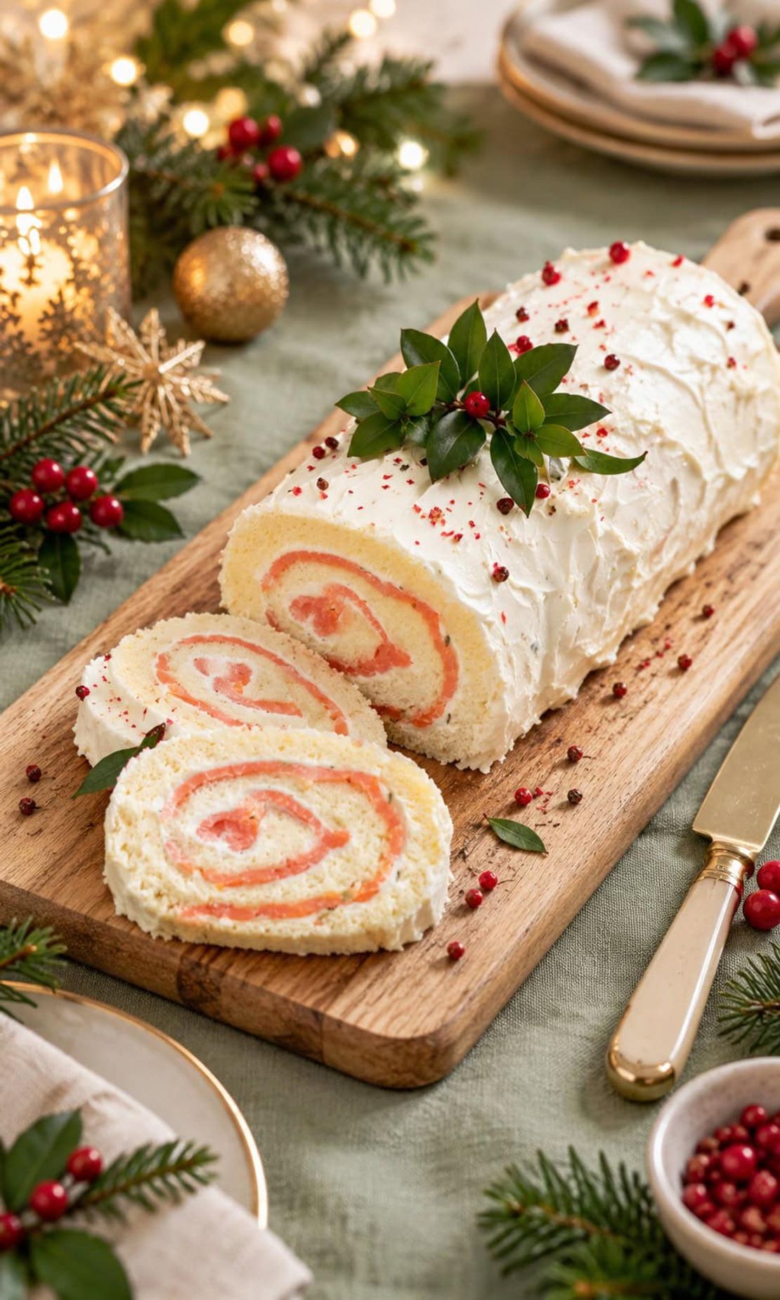 Tronco de Navidad salado