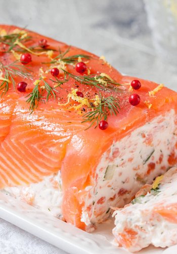 Receta Tronco de salmón