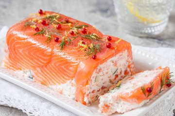 Receta Tronco de salmón