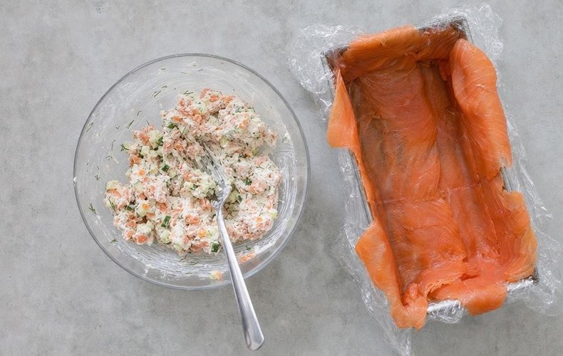 Tronco de salmón: paso 2