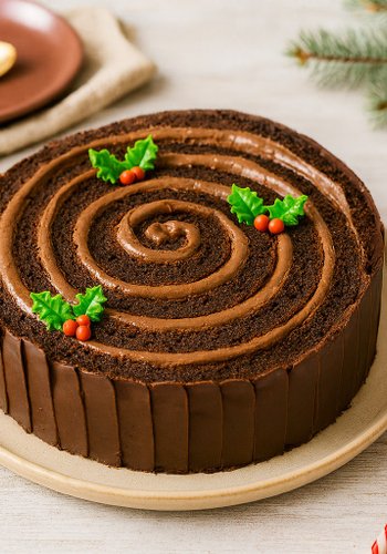 Receta Tronco de Navidad de Nutella y mascarpone