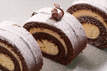 Receta Tronco de Navidad de tiramisú y Nutella