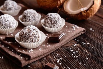 Receta Trufas de coco y cacao