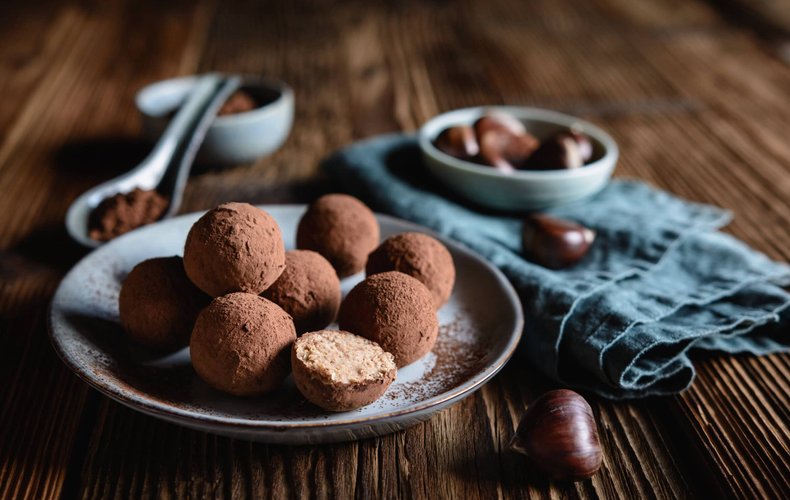 Trufas de castañas