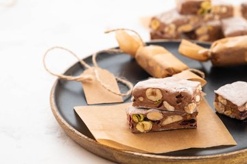 Receta Turrón blando de chocolate