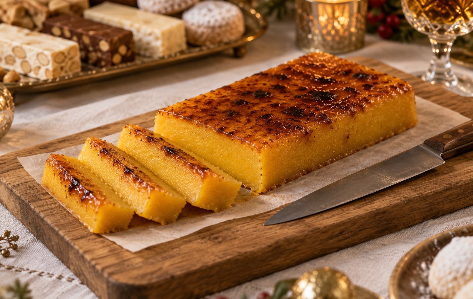 Turrón de yema tostada