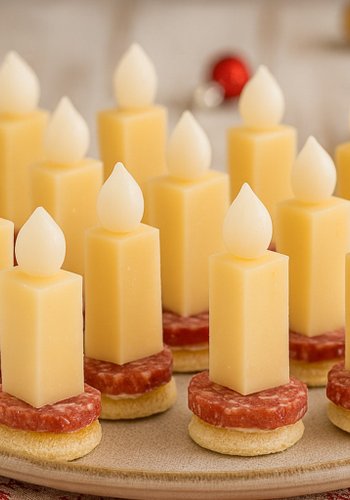 Receta Velitas saladas de Navidad