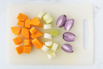 Preparación de las verduras de invierno al horno