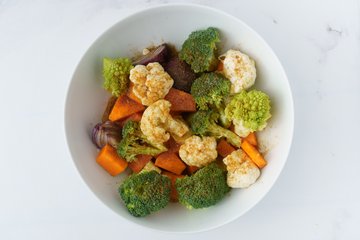 Preparación de las verduras de invierno al horno