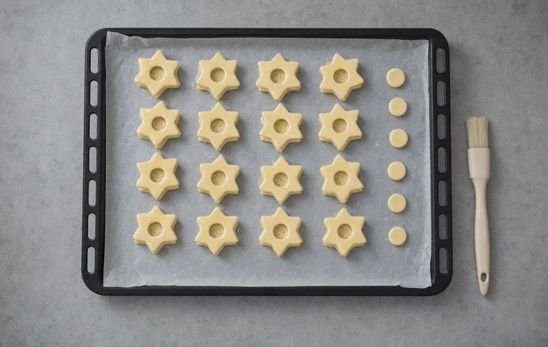 Volovanes estrella de Navidad: paso 3